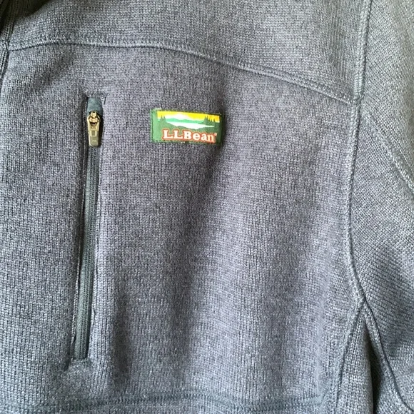 LL Bean Sweater Fleece Blue Size XXL Tall - Picture 2 of 9
